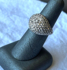 Sterling Silver Marcasite Ring sz 7