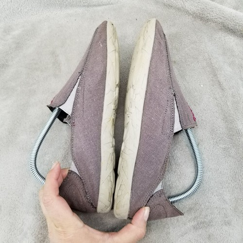Cushe Shoes Womens 9 Gray Metallic Canvas Slip On Convertible Crashback Sneakers - Picture 9 of 14