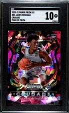 JAMES WISEMAN 2020-21 Panini Prizm Draft #82 Crusade Pink Ice Prizm RC SGC 10