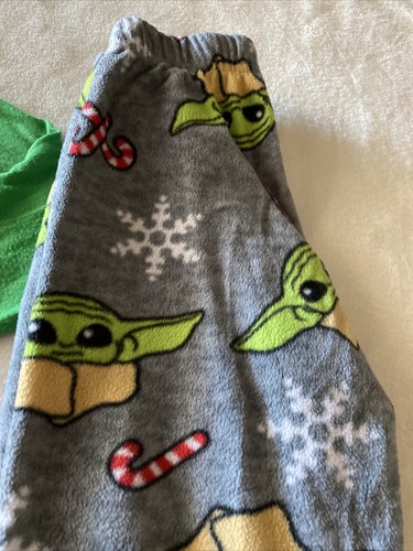 Pijamas de lana Star Wars Niños verde gris Yoda Navidad manga larga 4-5 - Imagen 5 de 7