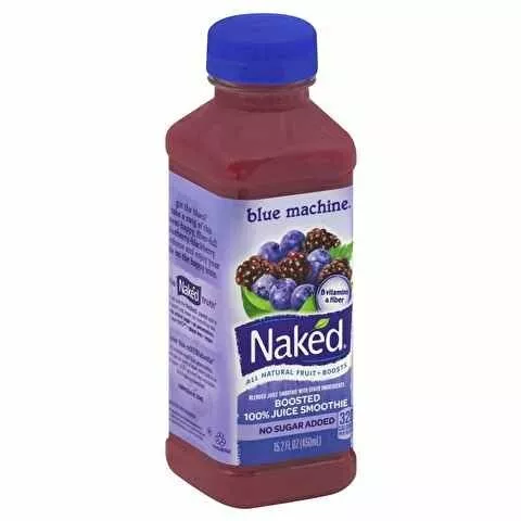 Naked Juice Blue Machine No Sugar Added 100% Juice Smoothie Drink