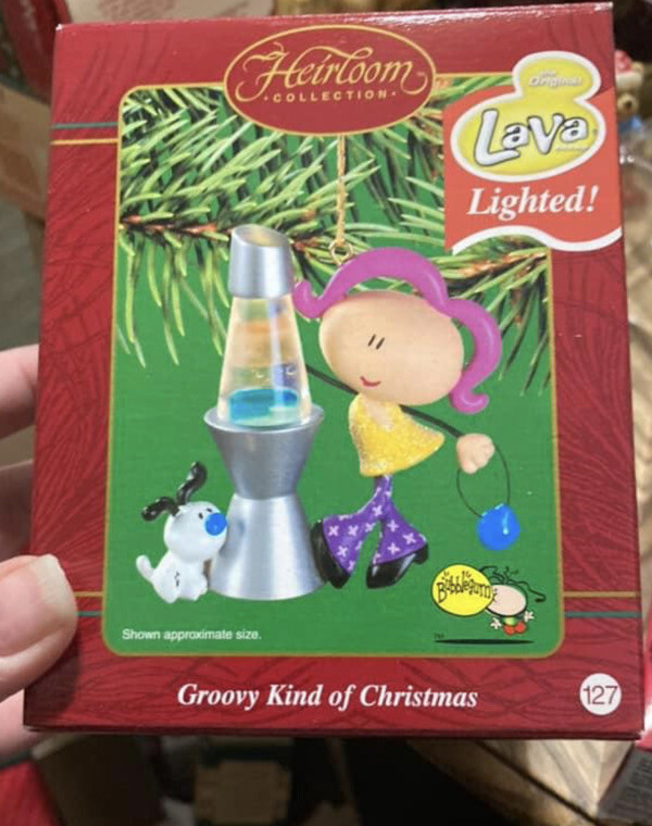 New in Box Heirloom Collection Lava Lamp Christmas Ornament Carlton