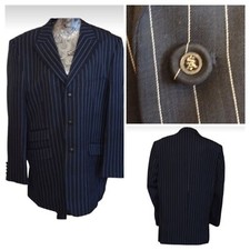 Stacy Adams Gold Label navy pinstripe 3 Button Jacket