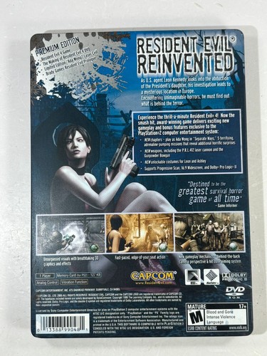 Resident Evil 4: Premium Edition (Sony PlayStation 2, 2005) Steelbook PS2 - Picture 6 of 14