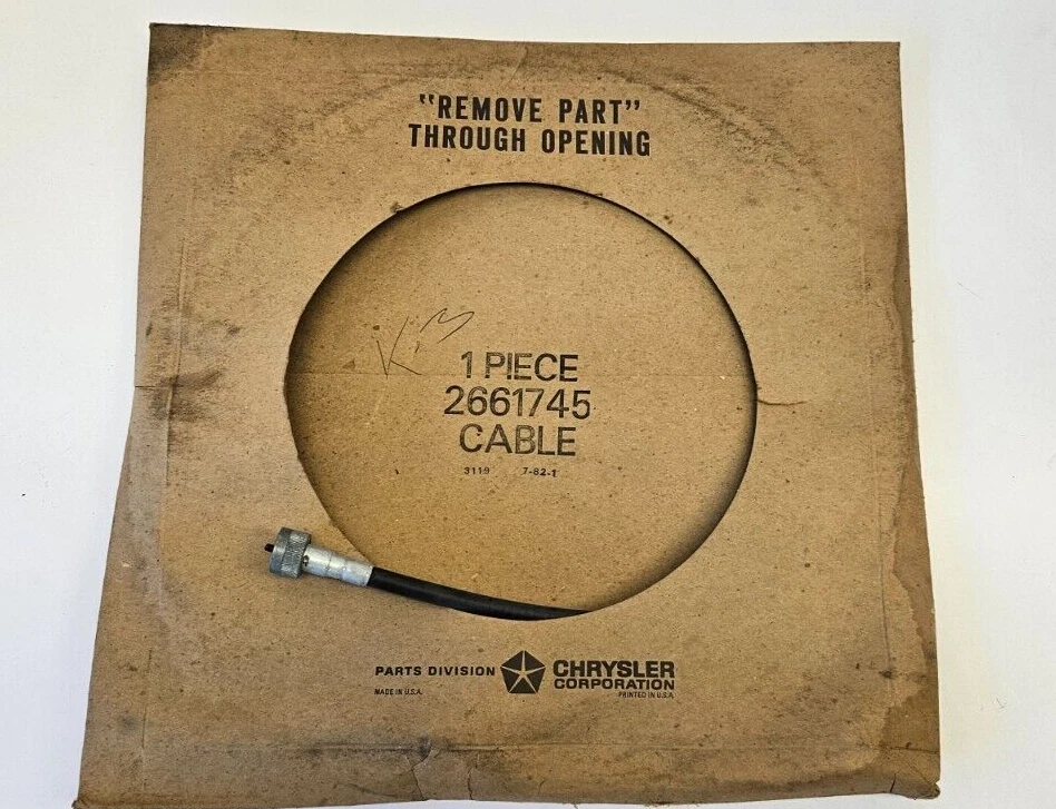 Dodge Truck D100 1966-1975 camioneta velocímetro cable eje y carcasa 2661745 nuevo en stock Foto 3 de 4