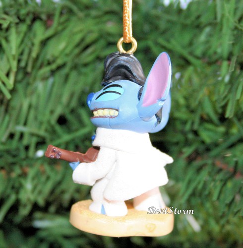 2018 Custom Disney Lilo & Stitch Elvis Christmas Ornament PVC Ukulele Guitar NEW - Picture 4 of 4
