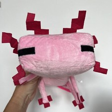 Minecraft Axolotl Plush Stuffed Caves and Cliffs Pink 9 Animal NEW
