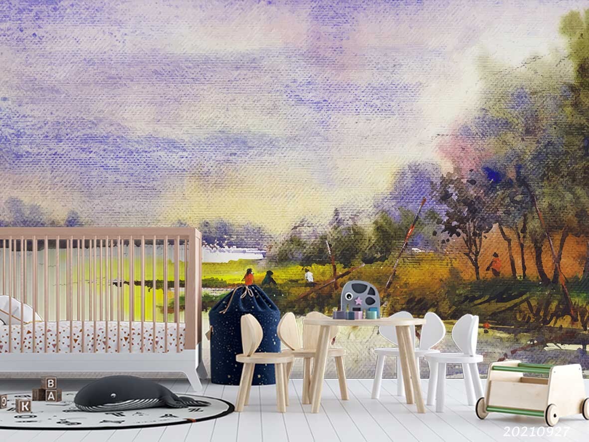 3D Landscape Oil Painting Wall Murals Wallpaper Murals Wall Sticker 16