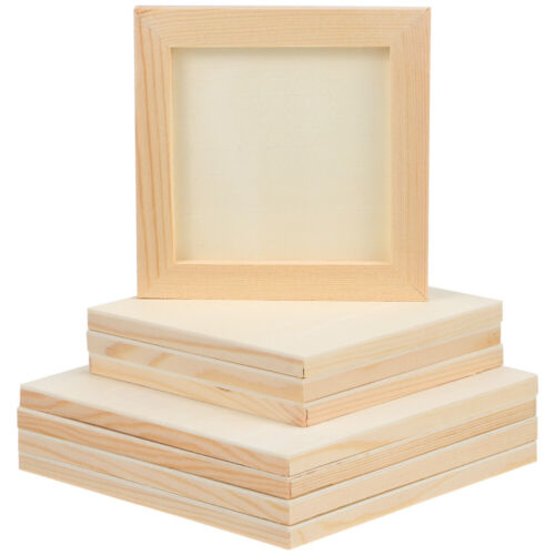  8 Pcs Craft Wood Frames Wooden Picture for Crafts Child With Box - Picture 1 of 11