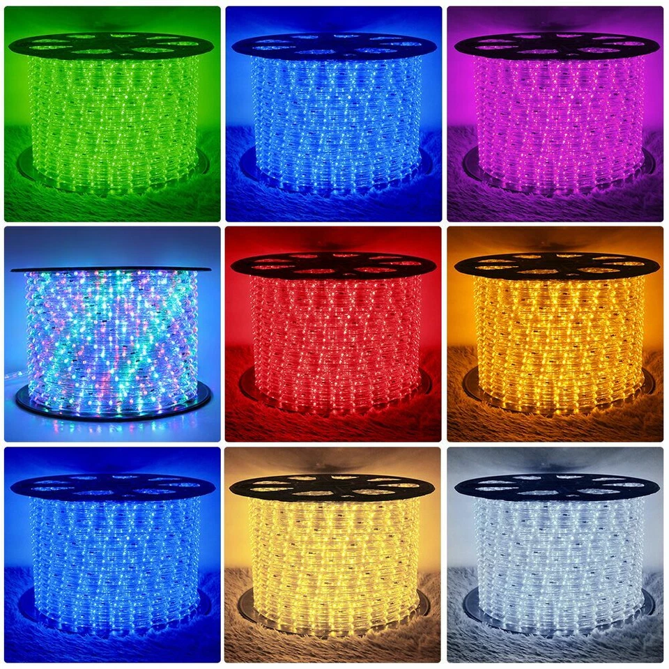 50/100/150/300ft LED Rope Light In/Outdoor Cuttable Flexible Lights Strip - Image 2 of 4