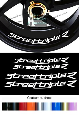 4 X AUFKLEBER FELGENRAND LOGO FÜR STREET TRIPLE R MOTORRAD AUFKLEBER STICKERS