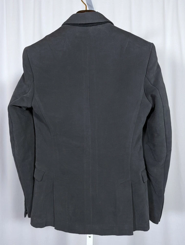 Chaqueta Blazer Neil Barrett Otoño 2012 Pasarela Gris Pizarra Moleskin 36" Pecho Italia Foto 2 de 4