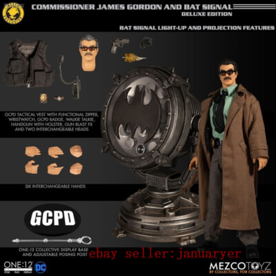 Perfect Mezco Toyz 1/12 Dc Comics Commissioner Gordon Action