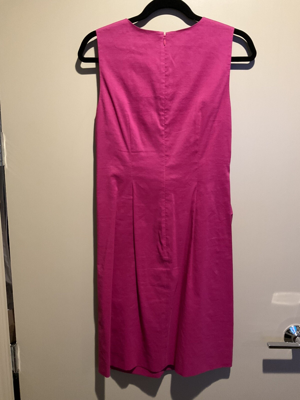 DKNY Womens Pink Party Dress Size 8 Rouched Waist Very comfortable Sleeveless eBay