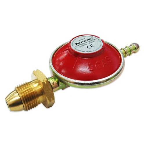 PROPANE GAS BOTTLE REGULATOR WITH 2m ORANGE HOSE POL CYLINDER SCREW IN 37mbar - Picture 2 of 24