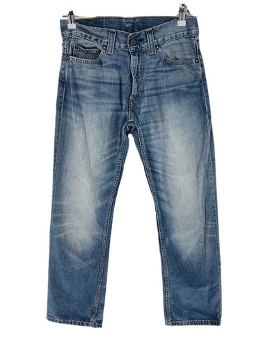 Levi's 505 Blu Regolare Dritto Fit Jeans Taglia W30 L32 | eBay