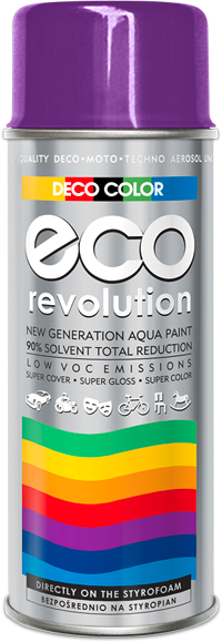 Deco Color Eco Revolution Water Based Acryl Spray Paint 400 Ml Styrofoam Polystyrene Fabrics Flowers Sensitive Materials Art Decor Craft Diy Ral 4003 Pink