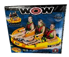 WOW Wild Wing Inflatable Raft, 3 Person Front Back Tow Points, 18-1130
