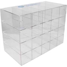 PRO-SAFE Table/Wall Mount Safety Glasses Dispenser: 20 Compartments, 15"W x 1...