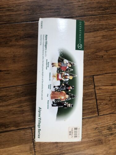 DEPT 56 ALPINE VILLAGE ALPINE VILLAGERS SET OF 5 56215 ACCESSORIES w BOX - Picture 1 of 5