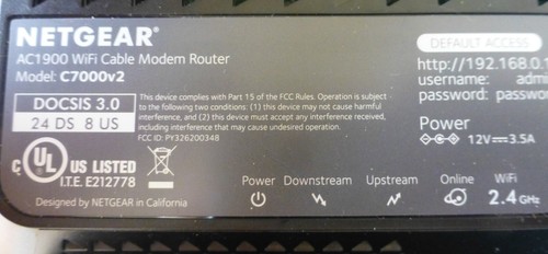 NETGEAR Nighthawk AC1900 C7000v2 Kabel WLAN Modem Router-Nowy-Nigdy nie używany-OpenBox - Zdjęcie 10 z 19