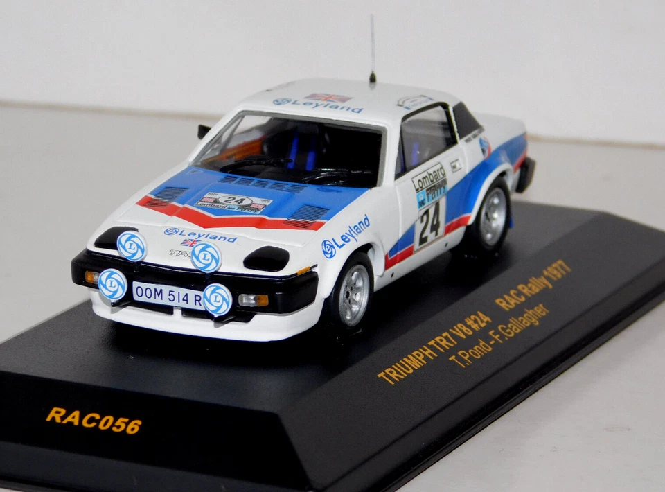 TRIUMPH TR7 V8 #24 POND / GALLAGHER RAC RALLY 1977 IXO RAC056 1/43 - Image 3 of 4