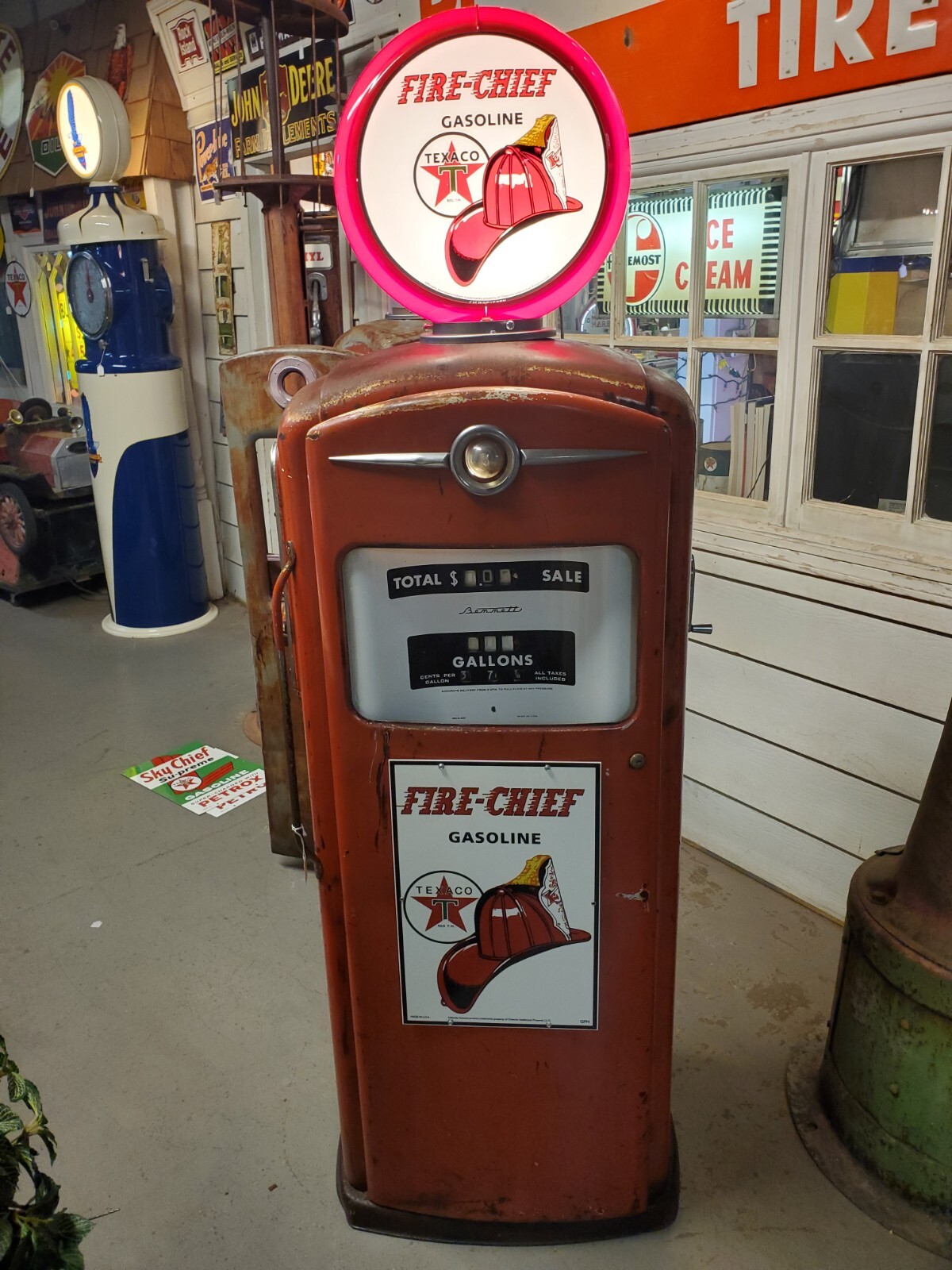 TEXACO FIRE CHIEF GAS PUMPVINTAGE 966 MODEL GAS PUMP eBay