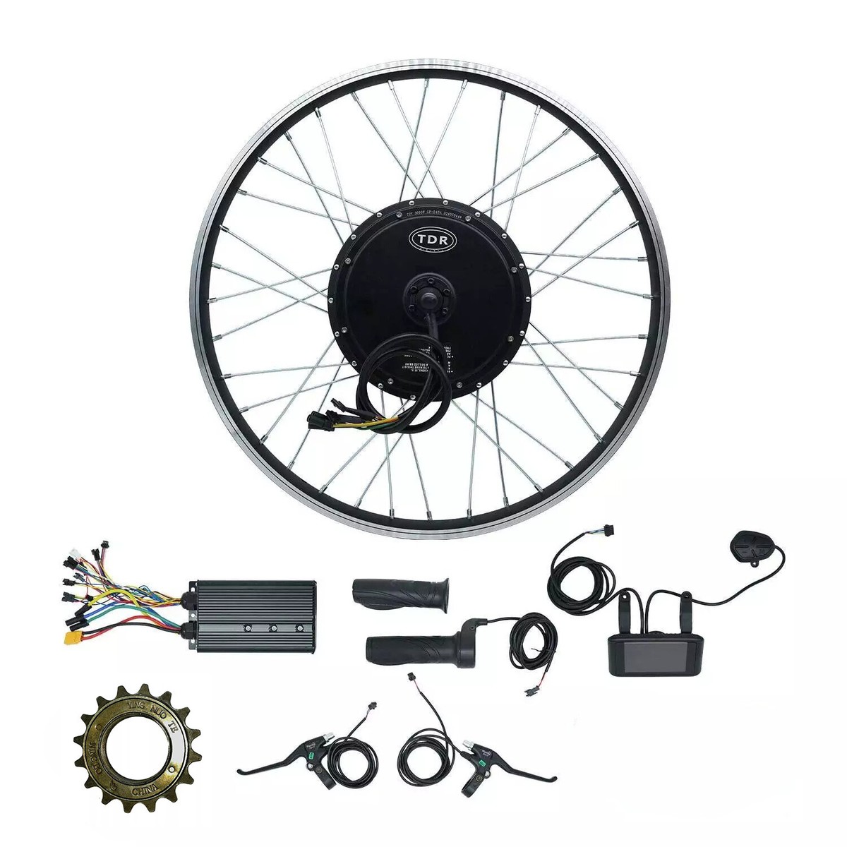 3000W 72V Rear Electric Bike Ebike Hub Motor Kit 26