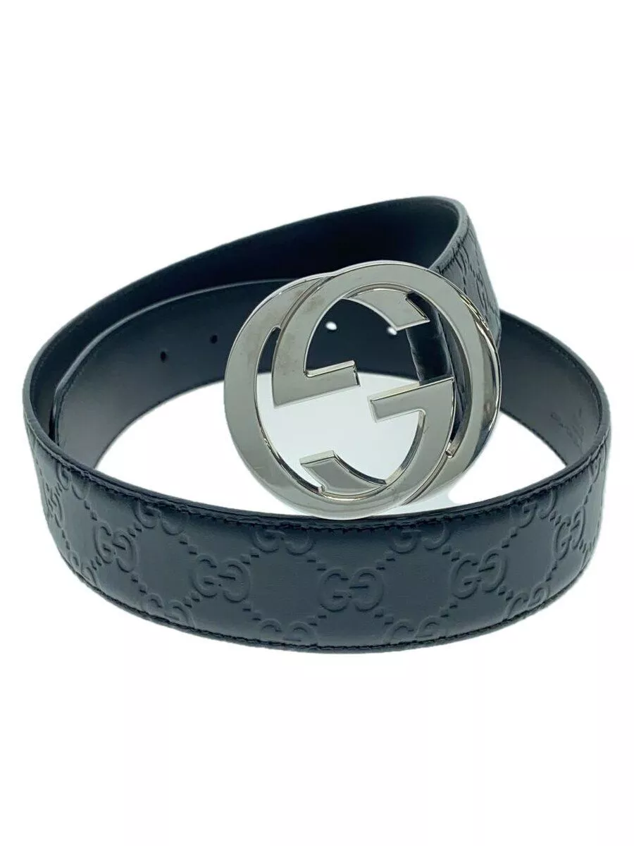 Ceinture GUCCI noire motif total homme 411924 occasion
