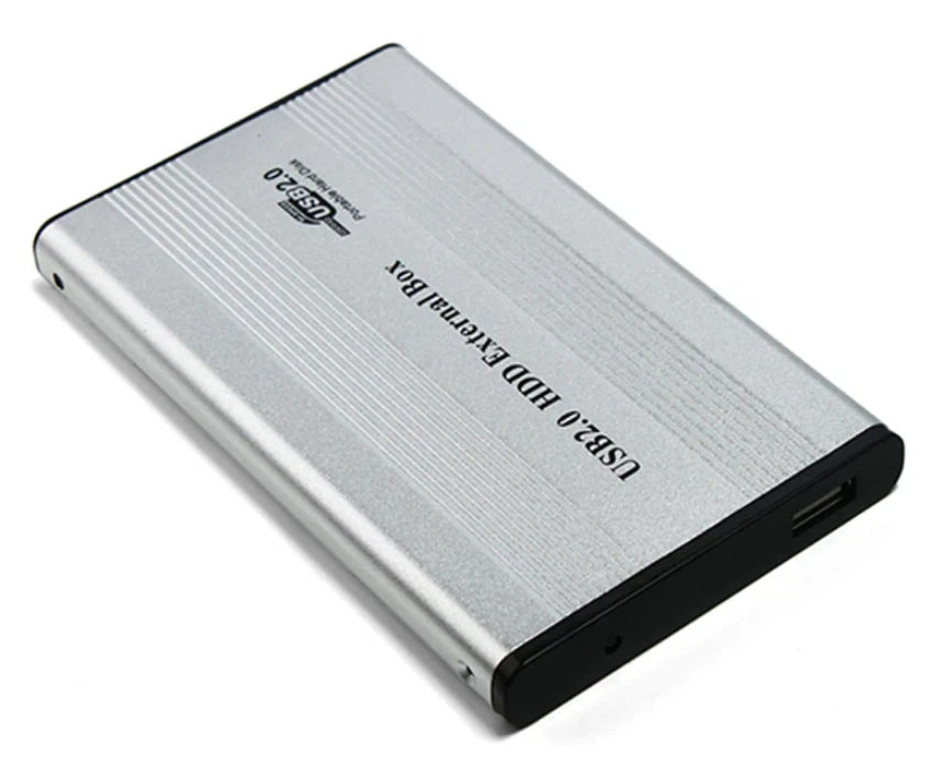 BOX CASE 2,5 PER HDD ESTERNO Usb 2.0 ALLUMINIO HARD DISK SATA 2 5 cavo 2,5" - Immagine 2 di 4