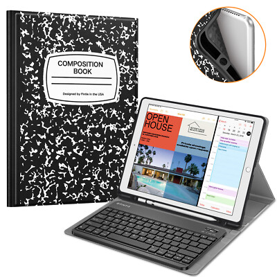 For iPad Pro 12.9 2nd Gen 2017 Case Slim Shell Cover with Bluetooth Keyboard