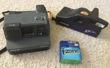 Polaroid Joycam  Impulse instant cameras  pack of i-zone film black gray
