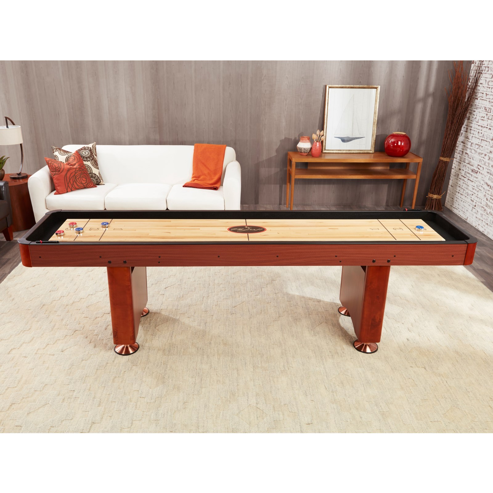 Playcraft Woodbridge Cherry 12 Shuffleboard Table