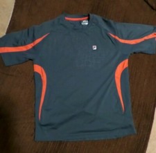 Fila Sport Performance grey Shirt top 100 polyester boy's size L 12 / 14