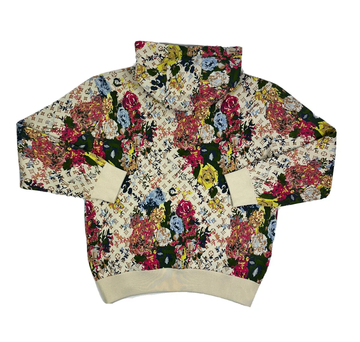 Louis vuitton flower unisex hoodie for men women lv luxury brand