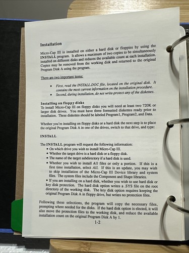 Micro-Cap III Electronic Circuit Analysis Program IBM PC SPICE2 - Picture 12 of 22