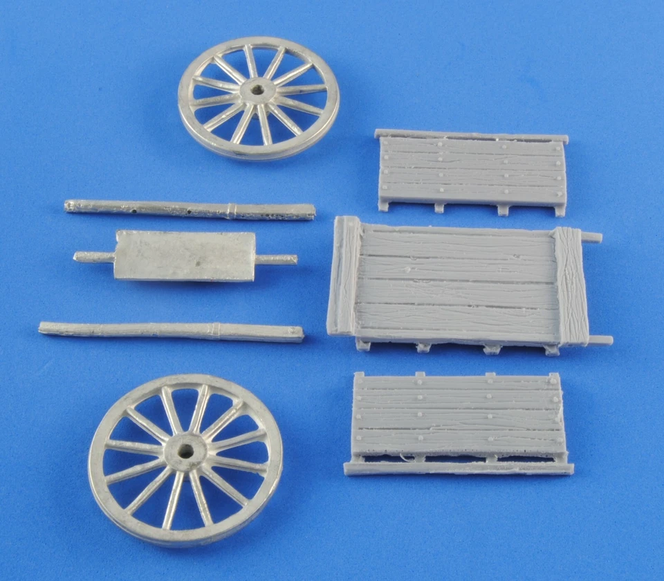 WARS 24-35 Carretto 2ruote resina/metallo diorama guerra WW2 Handcart resin 1:35 - Immagine 2 di 2