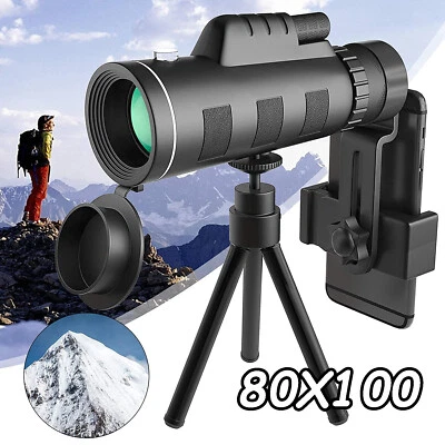 Monokular Starscop Teleskop 80X100 Mini HD Monokular Nachtsicht Mit Handy Stativ