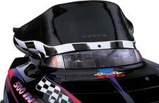 Powermadd Windshield 12in. Black/White Checks 11320