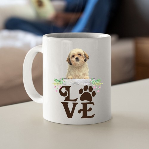 Shih Tzu Mug, LOVE SHIH TZU Coffee Mug Gift for Dog Lovers - Picture 21 of 33