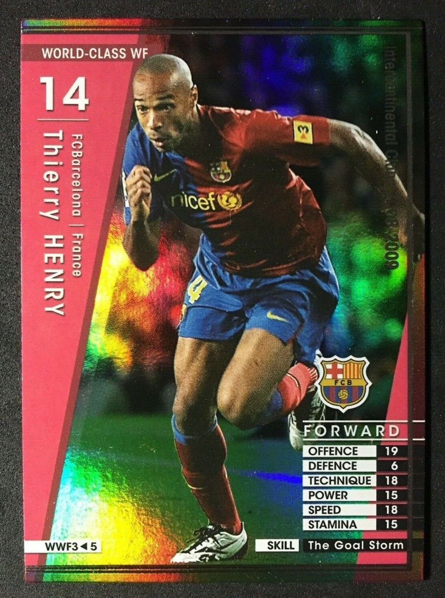 2008-09 Panini WCCF World Class Forward Thierry Henry Barcelona