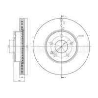 Metelli 2X Bremsscheibe Vorne Ø300 Mm BelüFtet FüR Mercedes-Benz Vito/Mixto