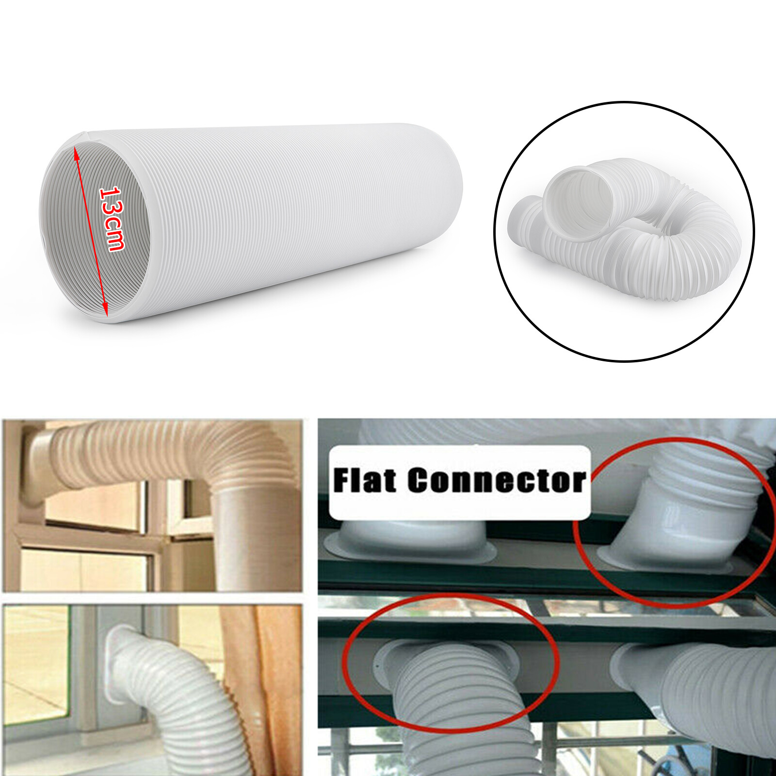 Exhaust Hose 5/6 Inch Diameter AC Unit Duct For Portable Air Conditioner  Part | eBay