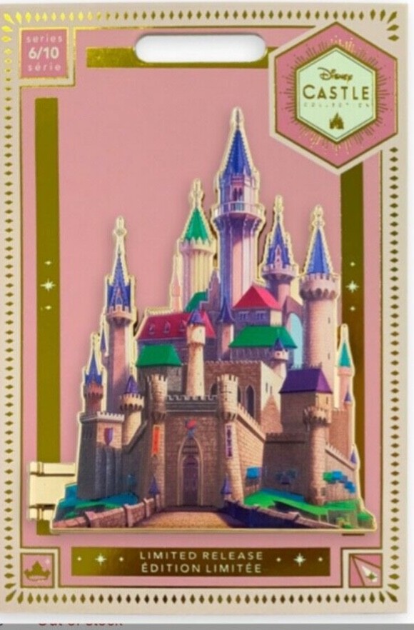 Disney sleeping beauty castle pin