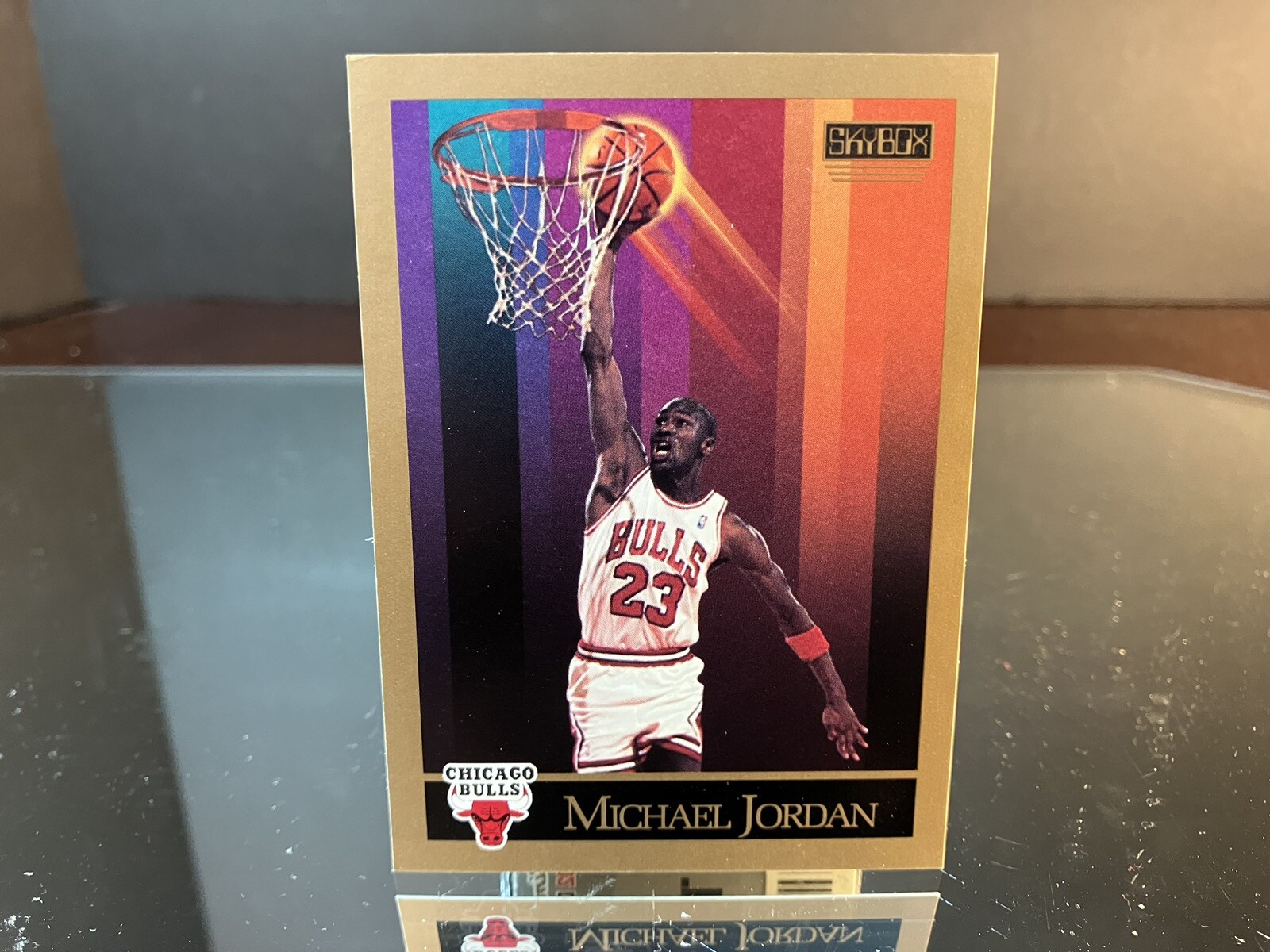 Michael Jordan SkyBox 1990 Card #41 Chicago Bulls NBA Basketball