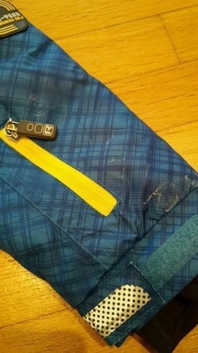 Blaue gefütterte wasserabweisende Jacke von C&A in Größe 98 - Bild 3 von 8