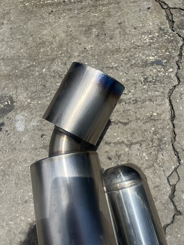 Stainless Hi-Power Titanium Tip Exhaust Muffler 2003-2006 Nissan 350z Excellent - Picture 8 of 24