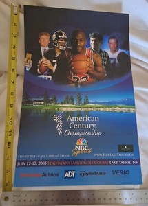 Michael Jordon Poster Celebrity Golf Tournament 2005 9.5" X 15" 