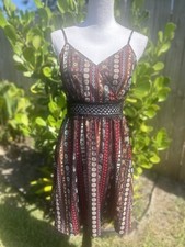SHEIN Sundress Adjustable Strap V-neck Dark Colored Dress Size Large