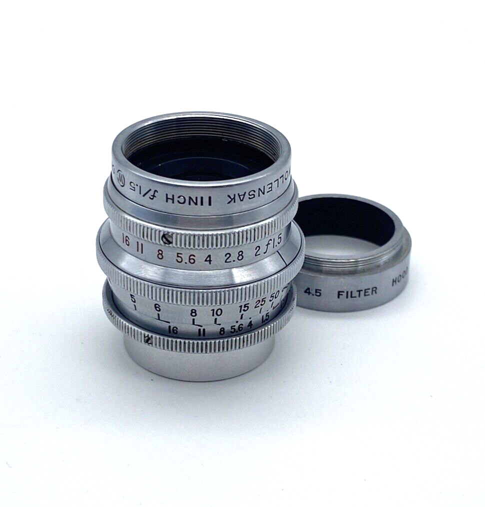 Wollensak Cine Raptar 1 Inch (25mm) f/1.5 C Mount Lens; for Wollensak Cine Raptar 1 Inch (25mm) f/1.5 C Mount Lens; for